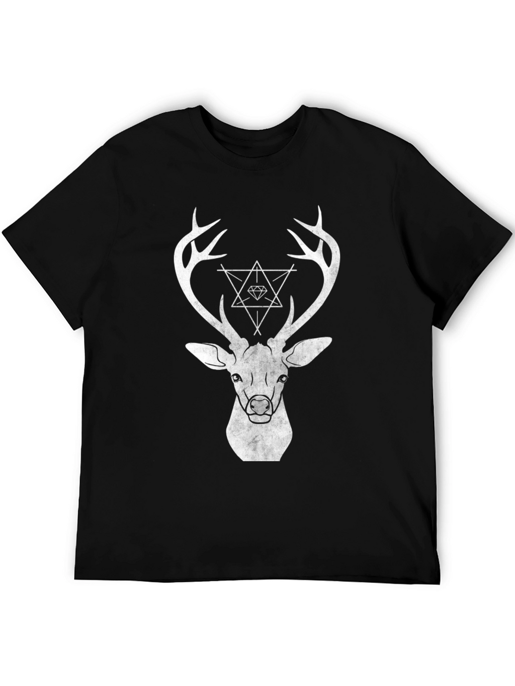 Geometric Deer Graphic T-Shirt
