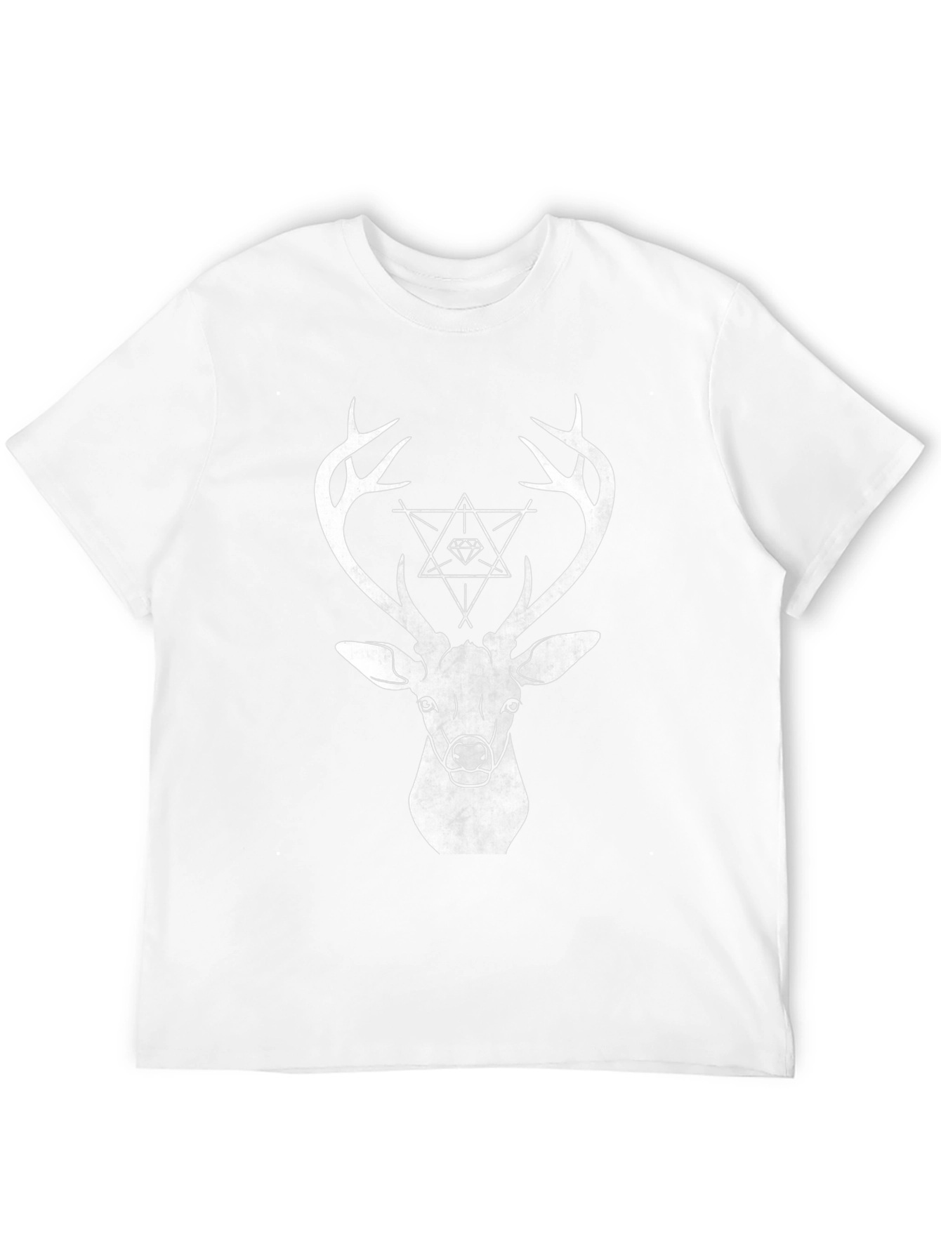 Geometric Deer Graphic T-Shirt