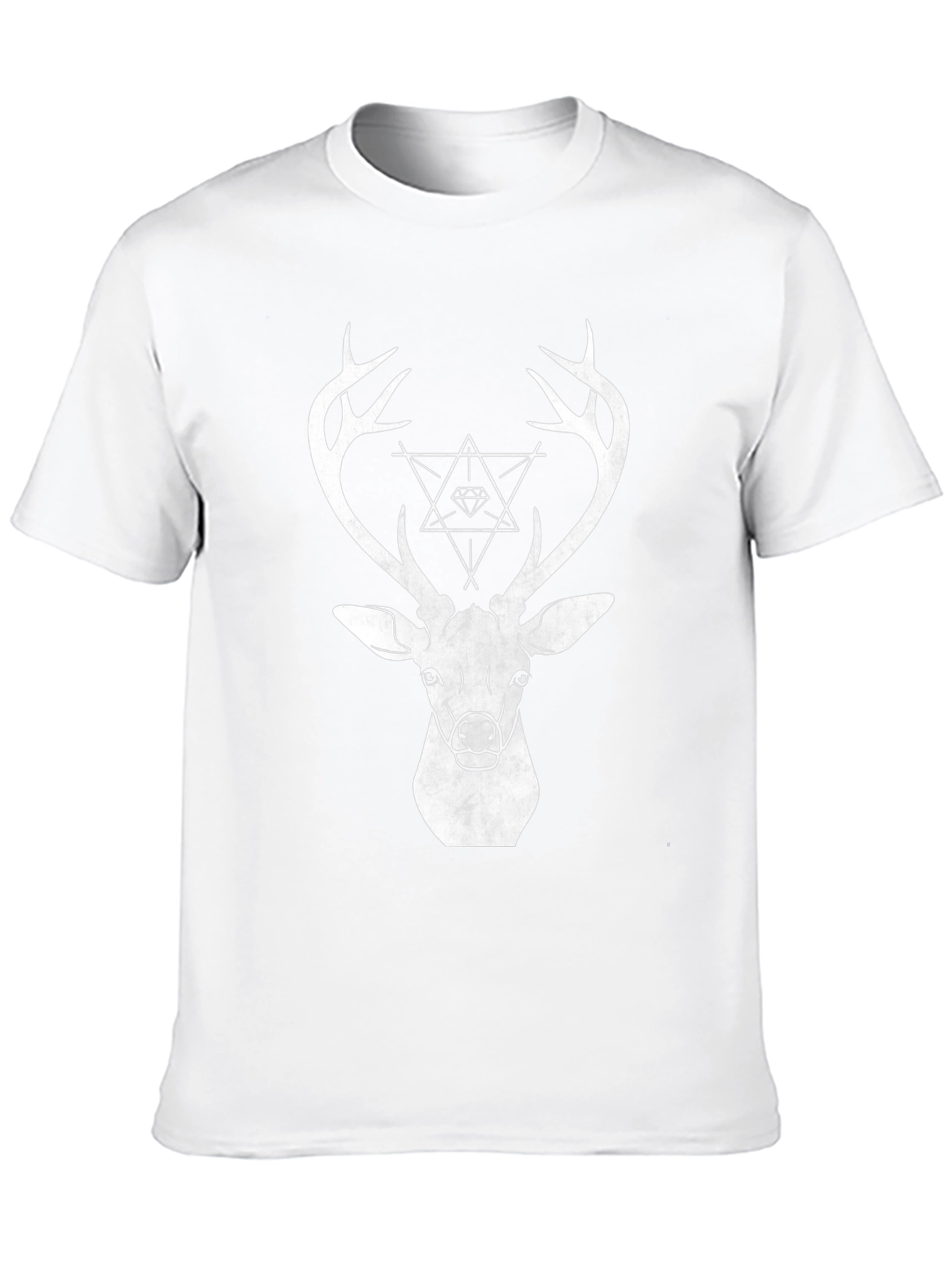 Geometric Deer Graphic T-Shirt