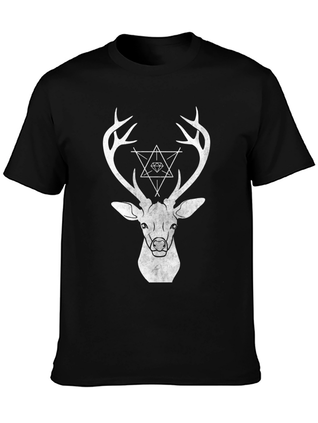 Geometric Deer Graphic T-Shirt