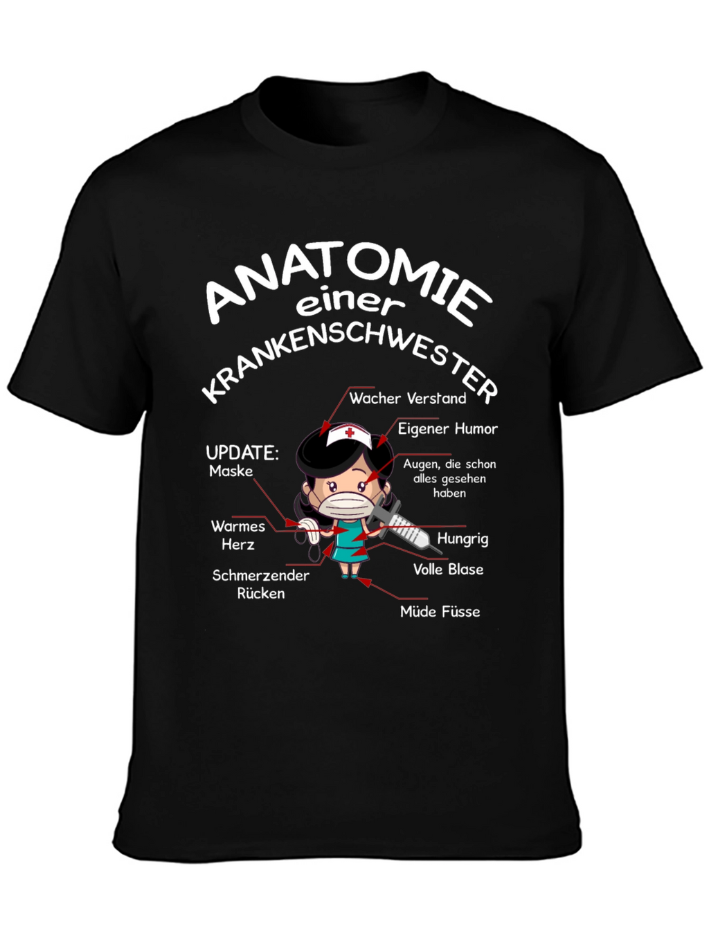 Anatomie Einer Krankenschwester T-Shirt