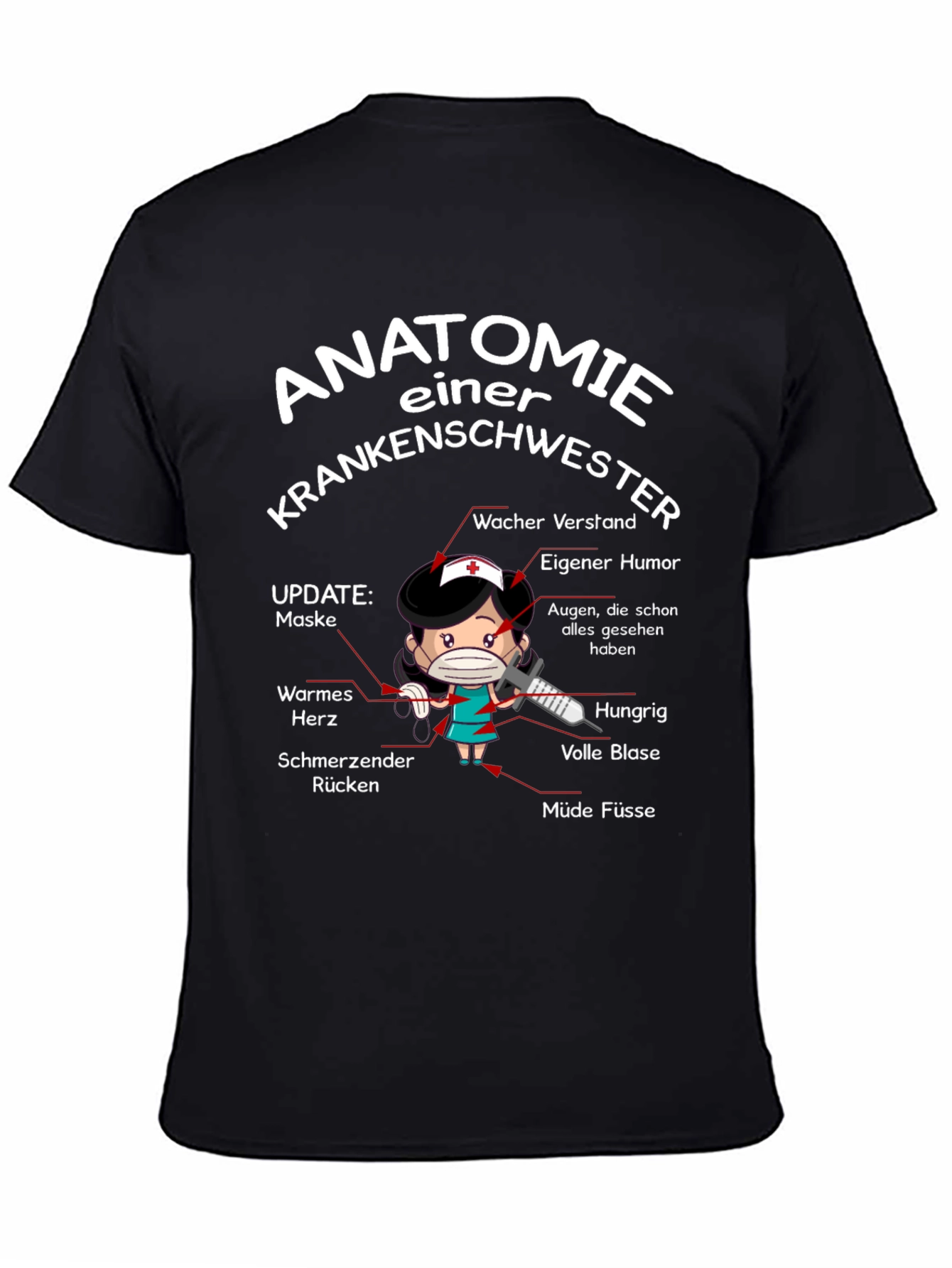 Anatomie Einer Krankenschwester T-Shirt