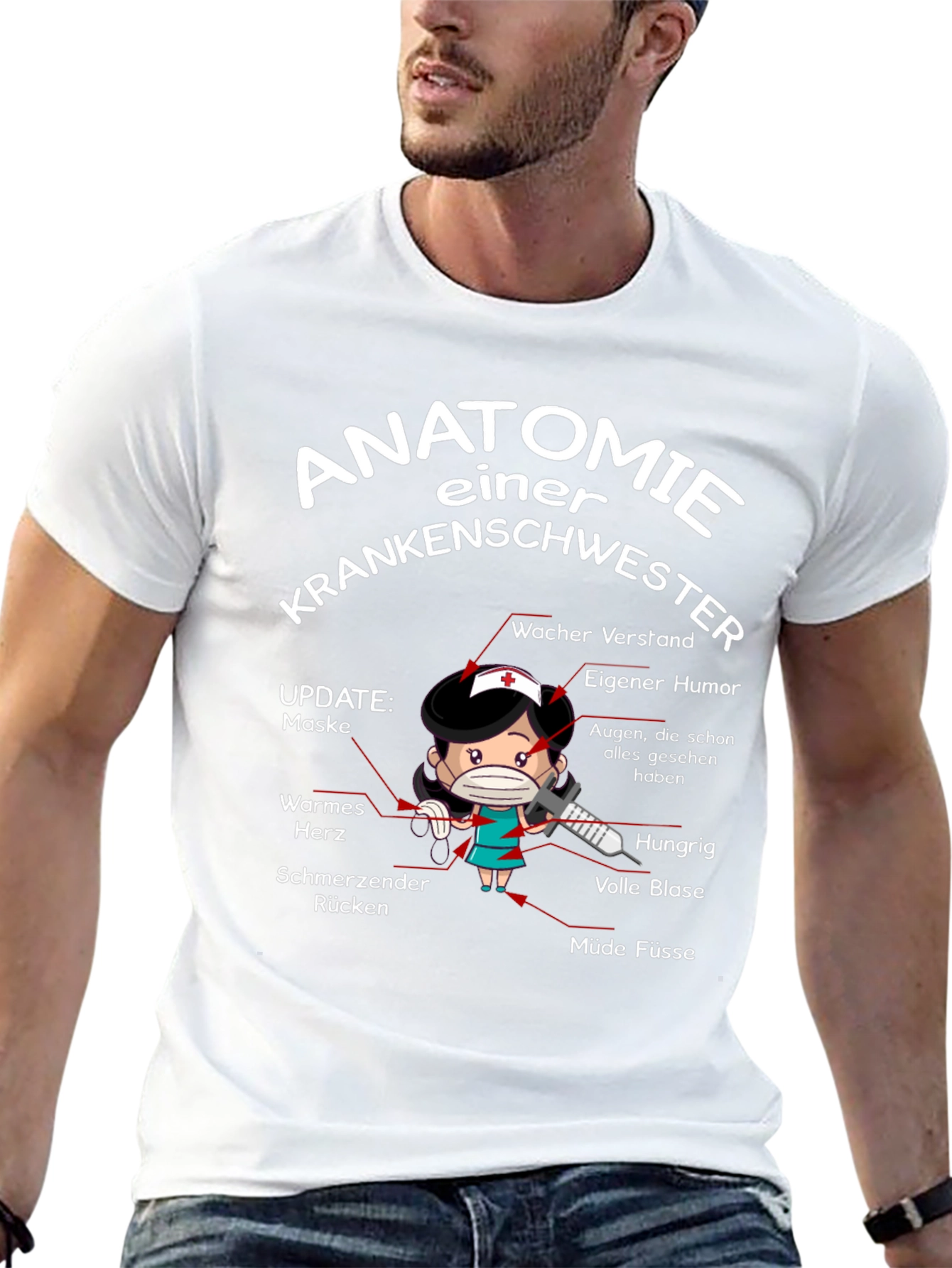 Anatomie Einer Krankenschwester T-Shirt