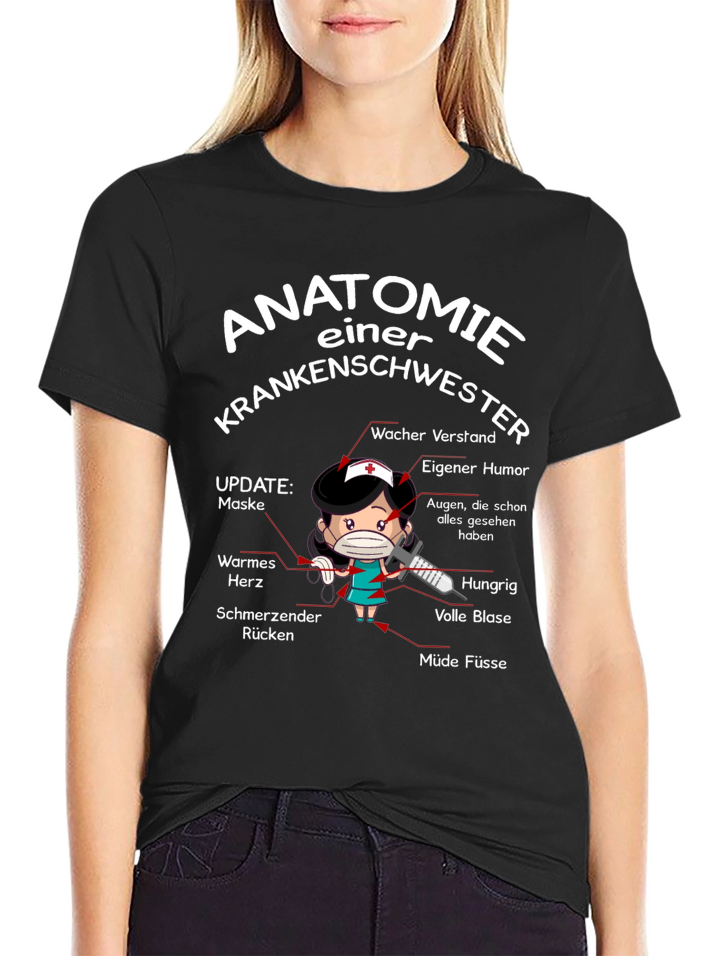 Anatomie Einer Krankenschwester T-Shirt