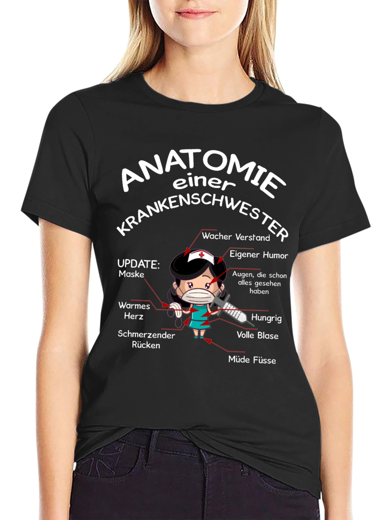 Anatomie Einer Krankenschwester T-Shirt