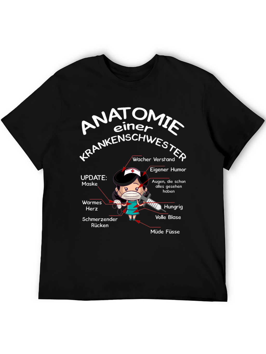 Anatomie Einer Krankenschwester T-Shirt