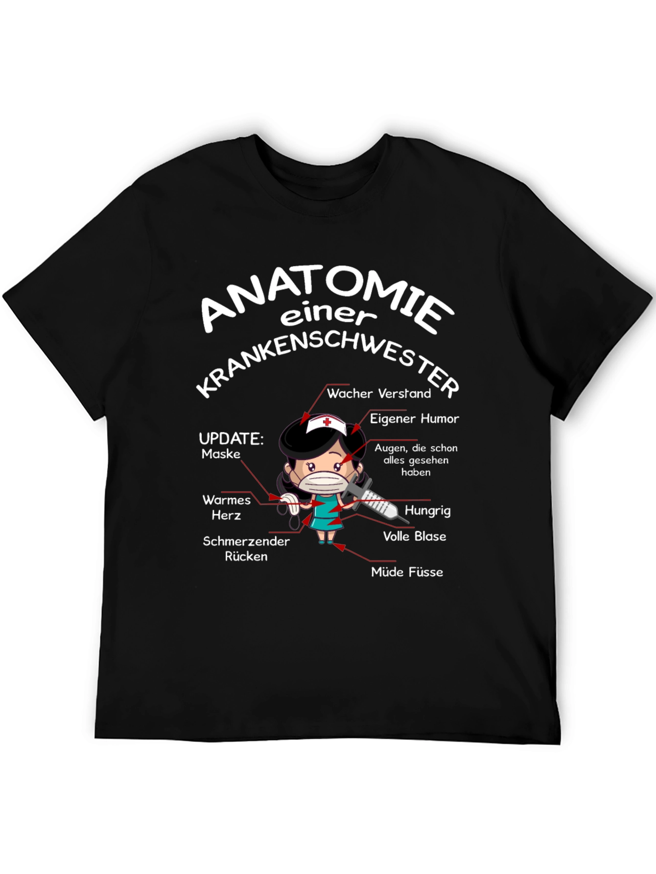 Anatomie Einer Krankenschwester T-Shirt