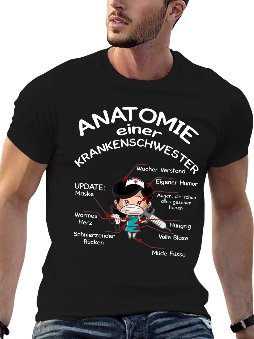 Anatomie Einer Krankenschwester T-Shirt