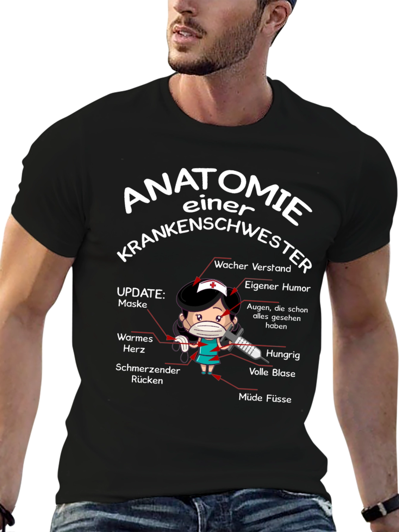 Anatomie Einer Krankenschwester T-Shirt