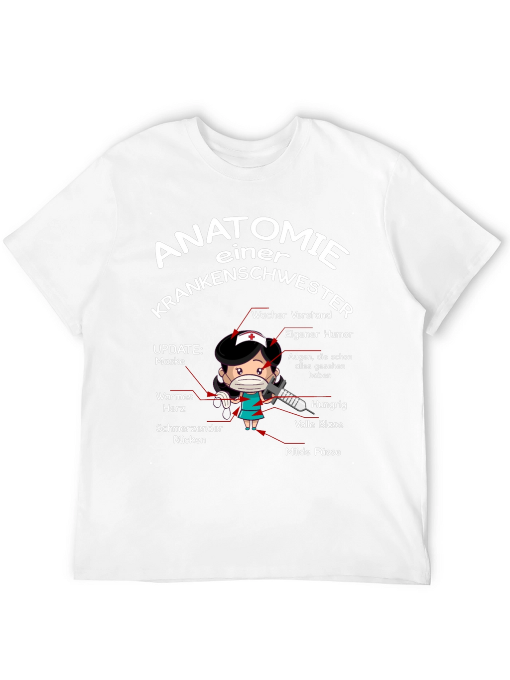 Anatomie Einer Krankenschwester T-Shirt