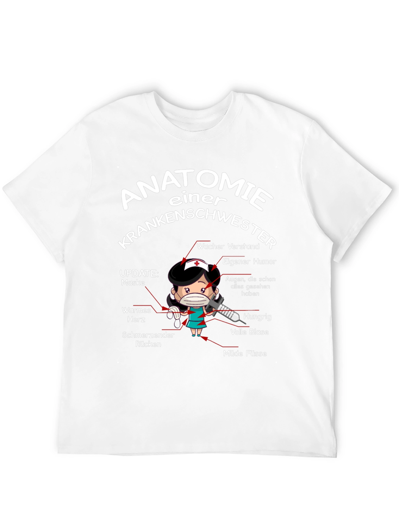 Anatomie Einer Krankenschwester T-Shirt