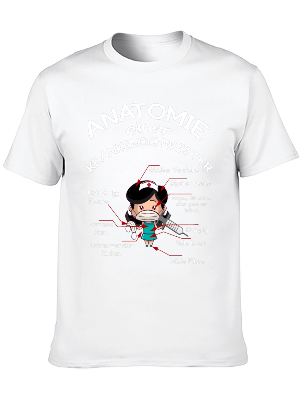 Anatomie Einer Krankenschwester T-Shirt