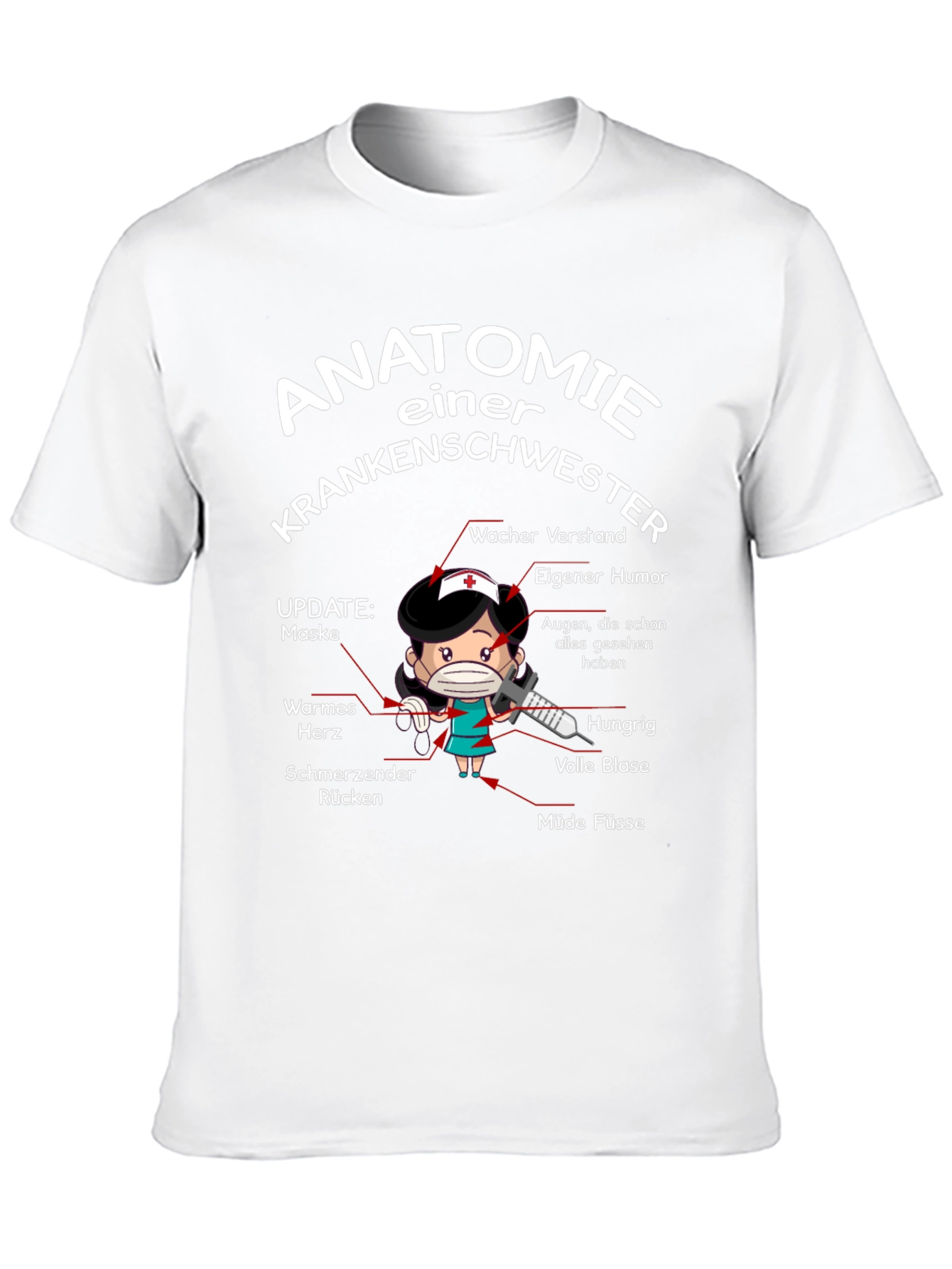 Anatomie Einer Krankenschwester T-Shirt