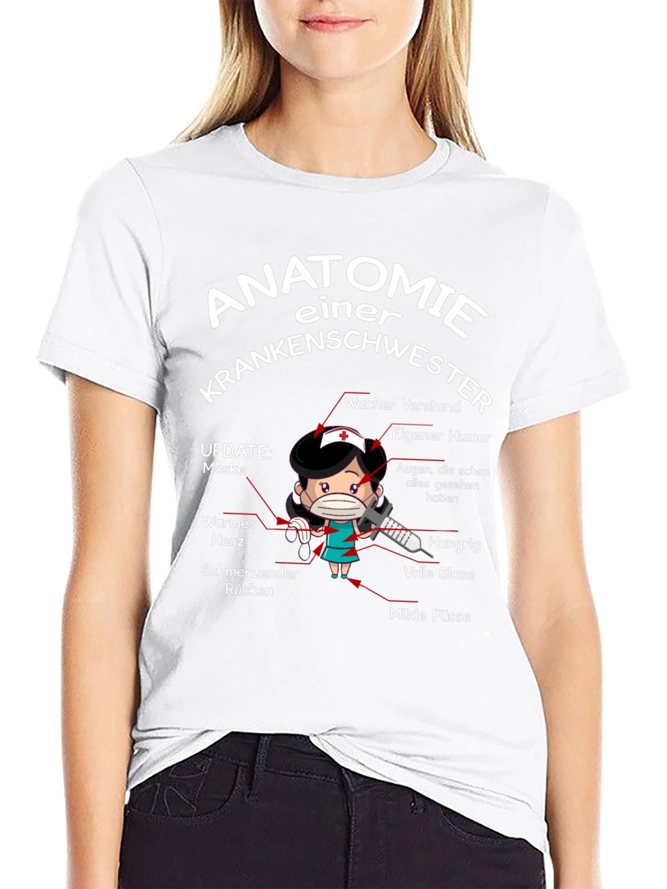 Anatomie Einer Krankenschwester T-Shirt