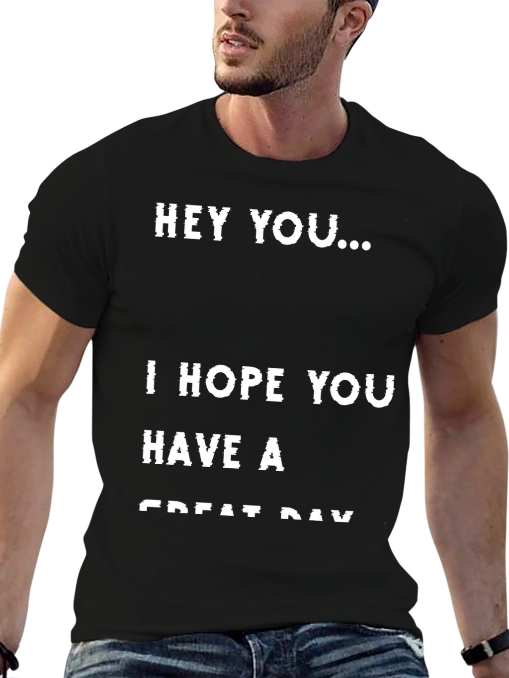 Hey You... Graphic T-Shirt - Black