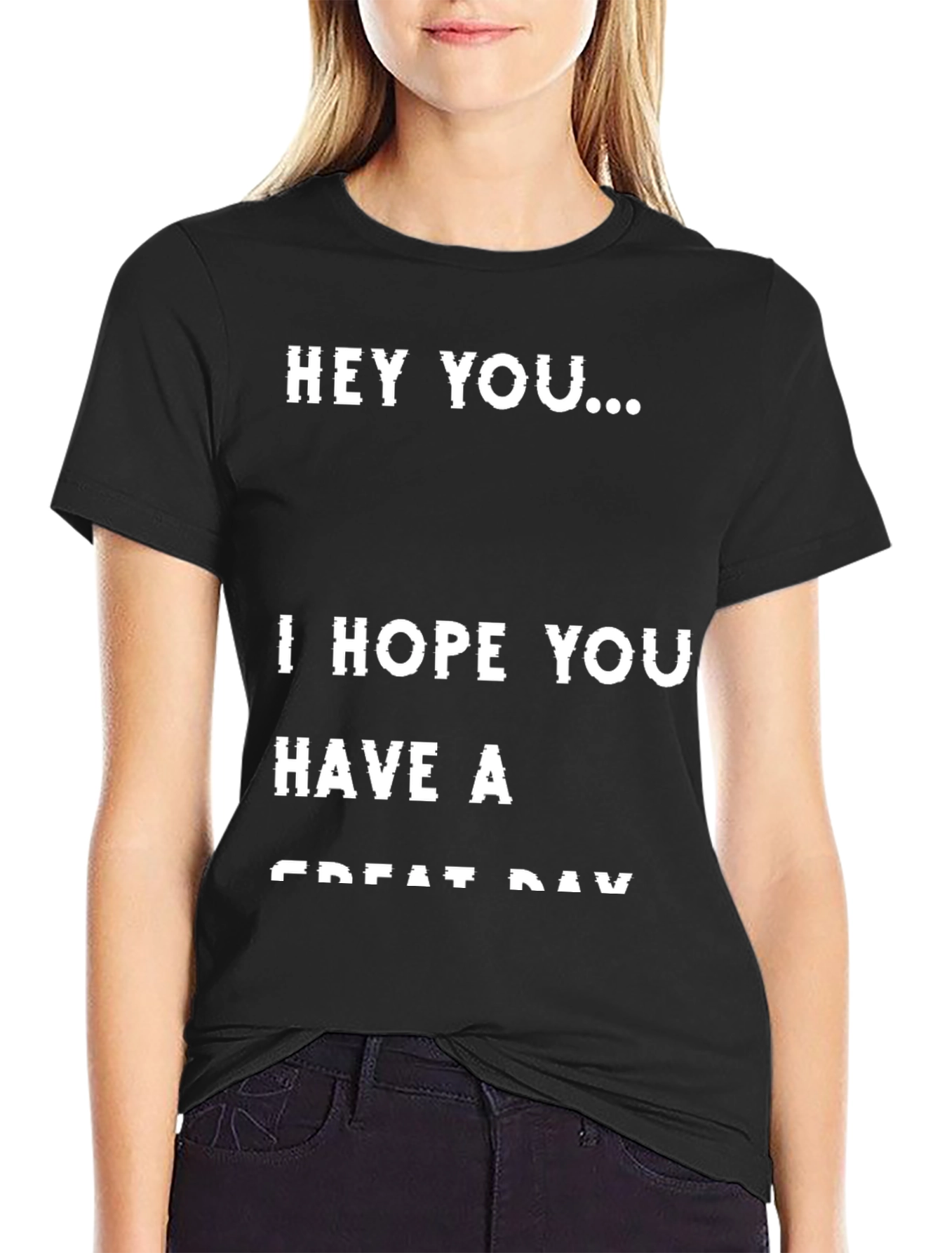 Hey You... Graphic T-Shirt - Black