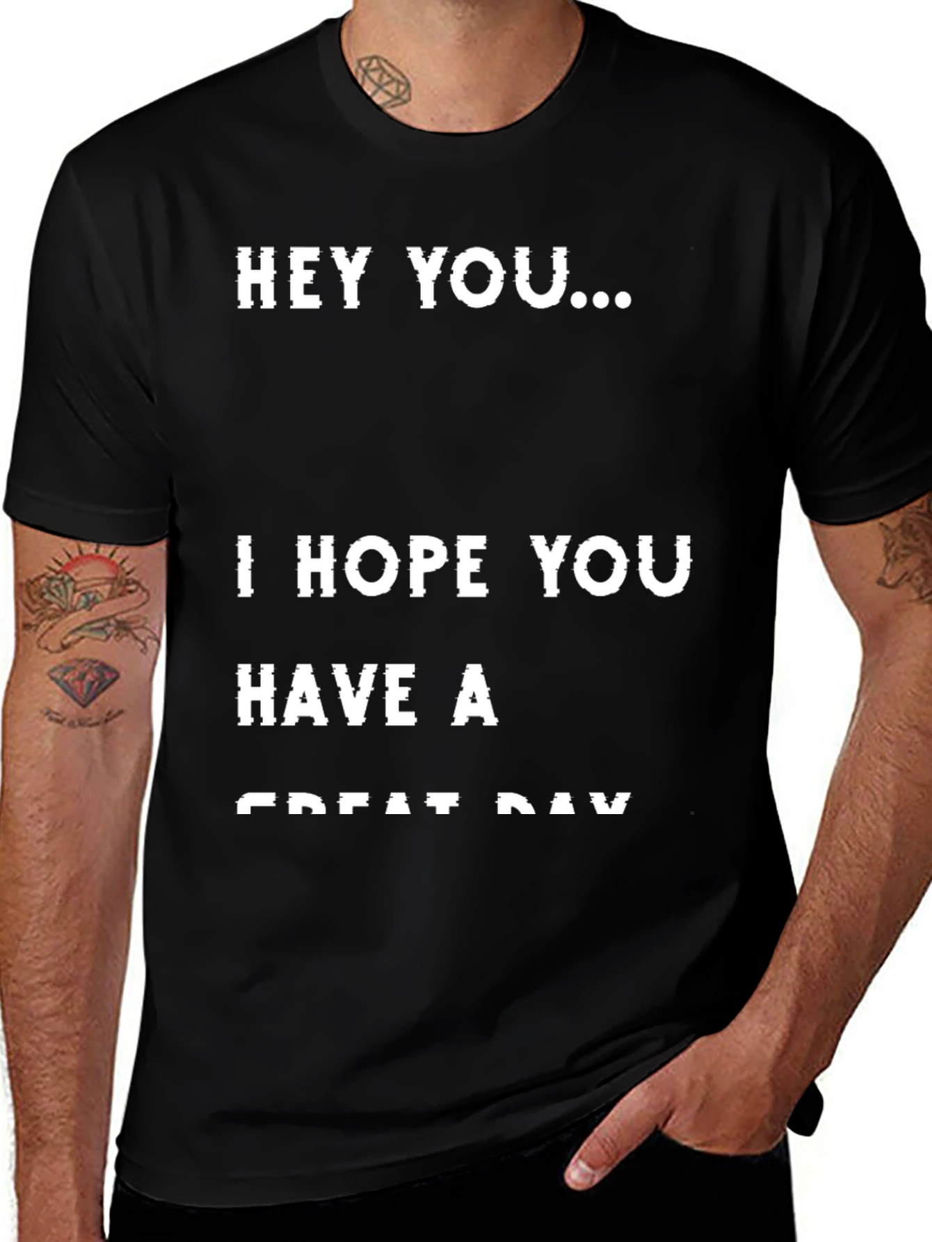 Hey You... Graphic T-Shirt - Black