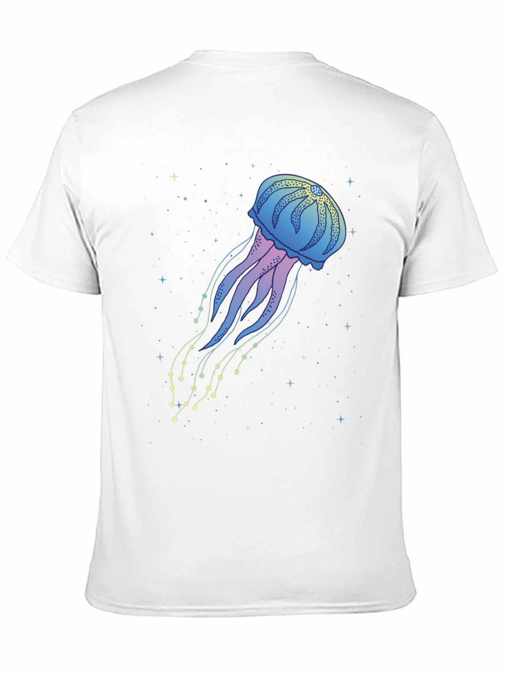 Jellyfish Space Graphic Black T-Shirt