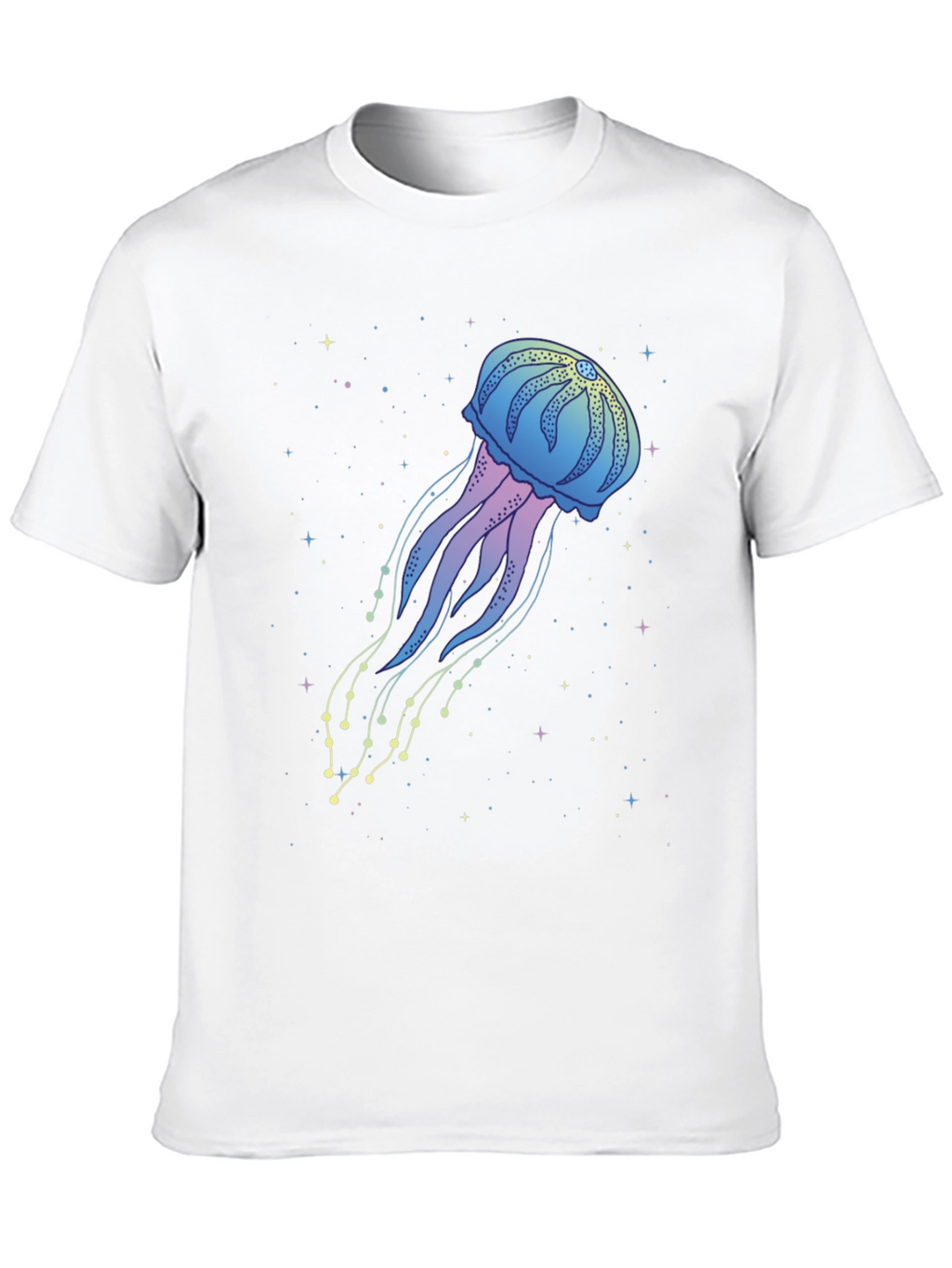 Jellyfish Space Graphic Black T-Shirt