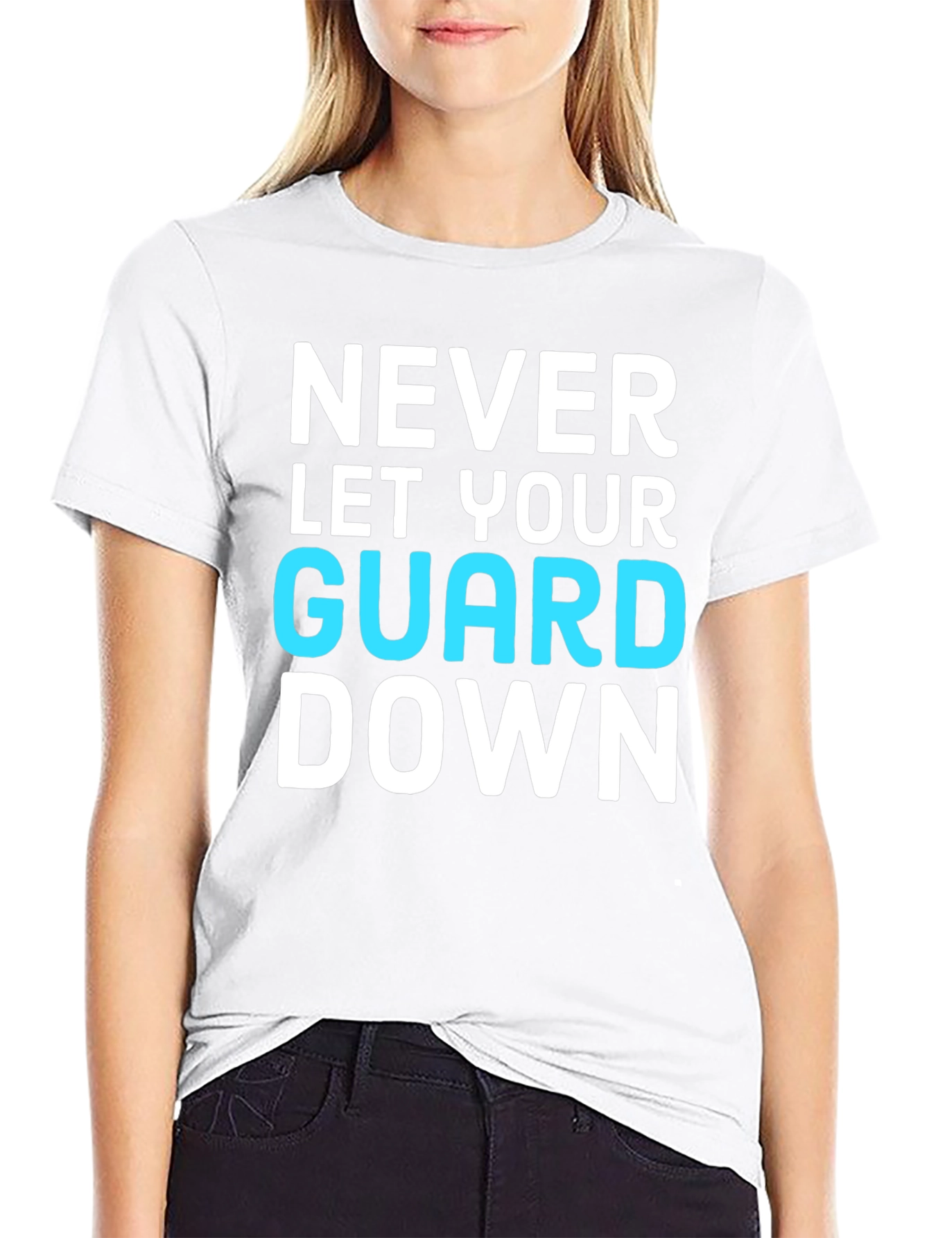Never Let Your Guard Down Graphic Tee