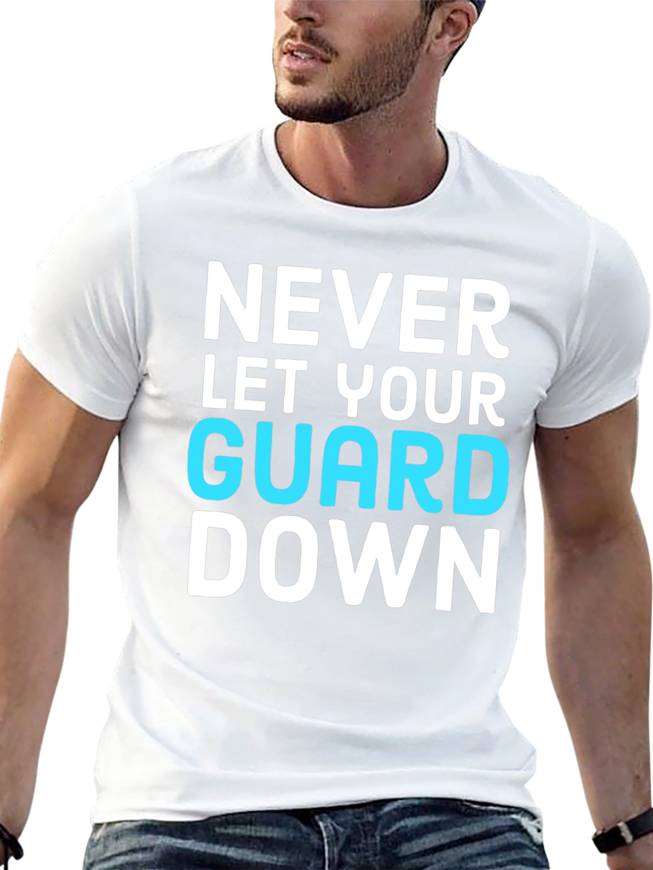 Never Let Your Guard Down Graphic Tee