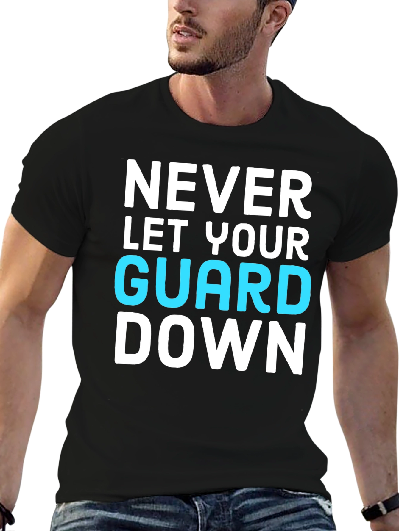 Never Let Your Guard Down Graphic Tee