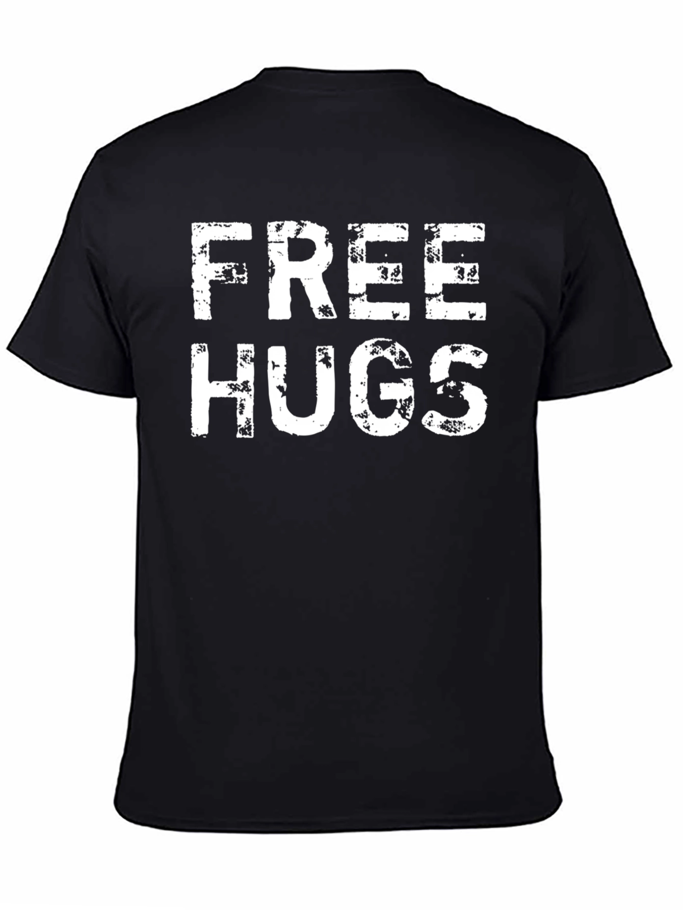 Free Hugs Graphic Tee - Distressed Print