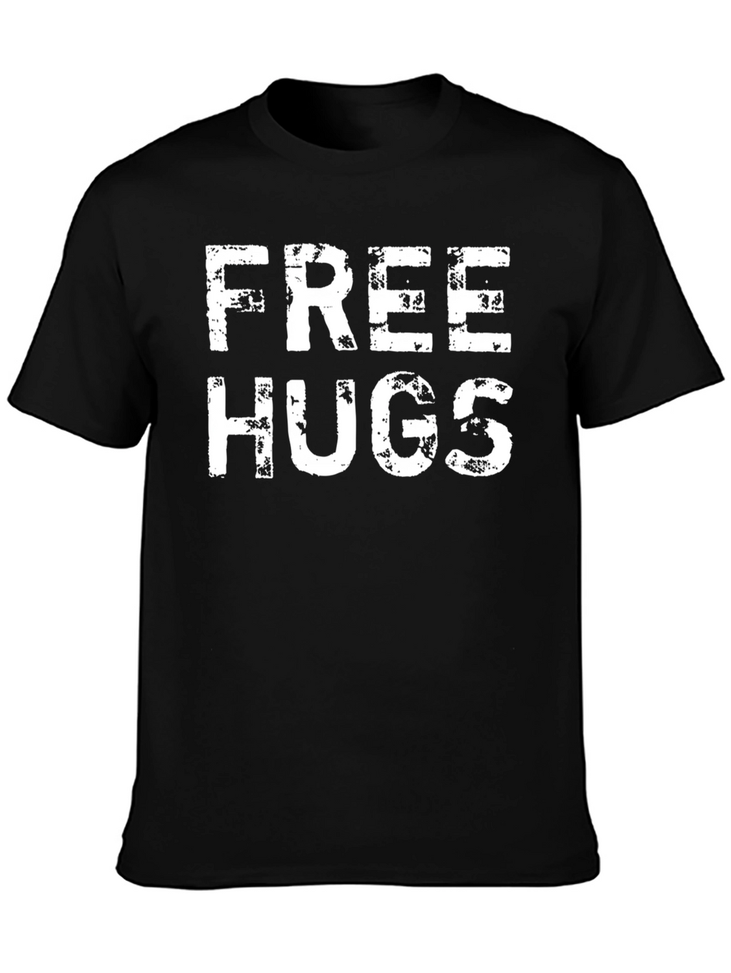 Free Hugs Graphic Tee - Distressed Print