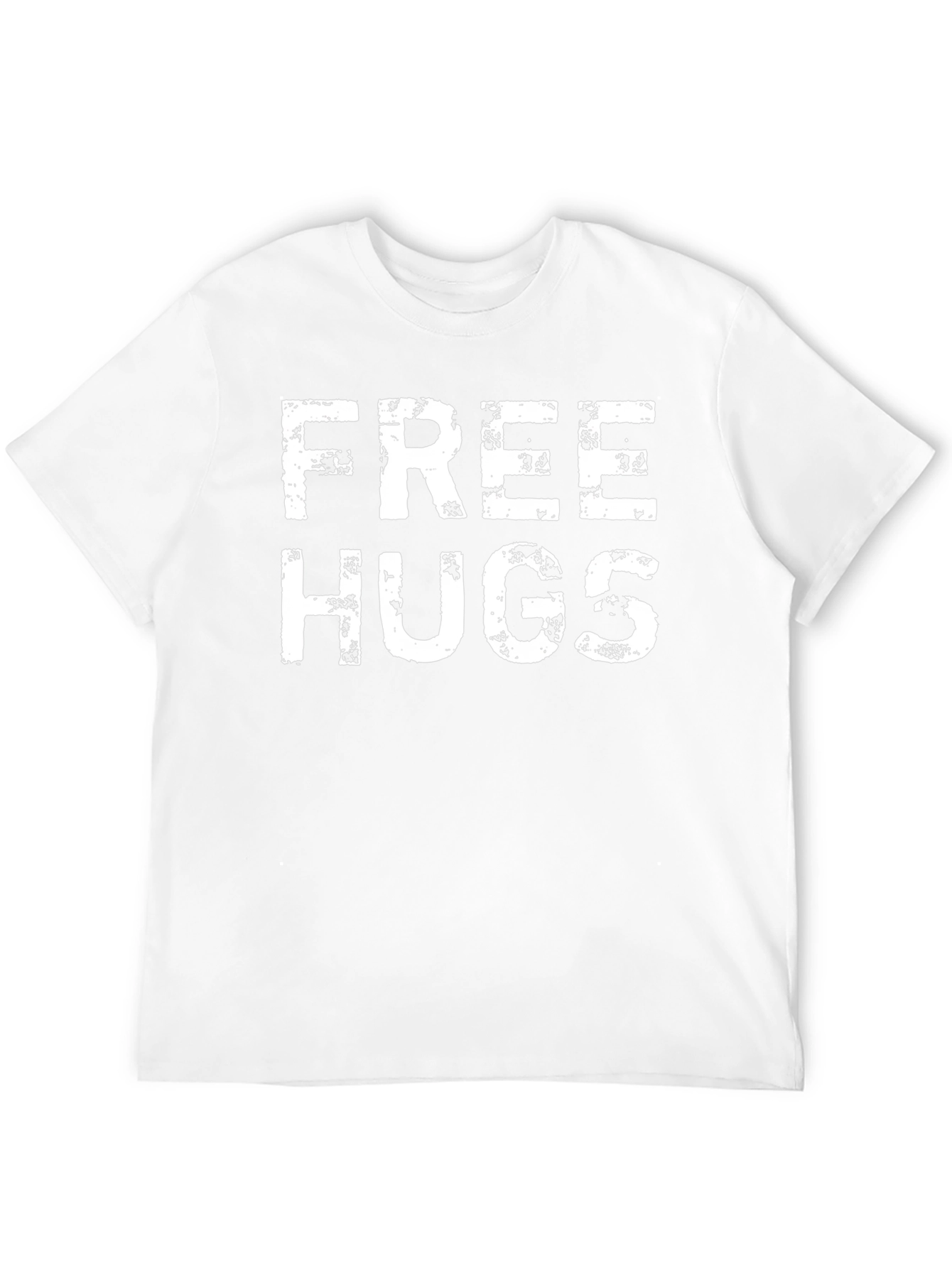 Free Hugs Graphic Tee - Distressed Print
