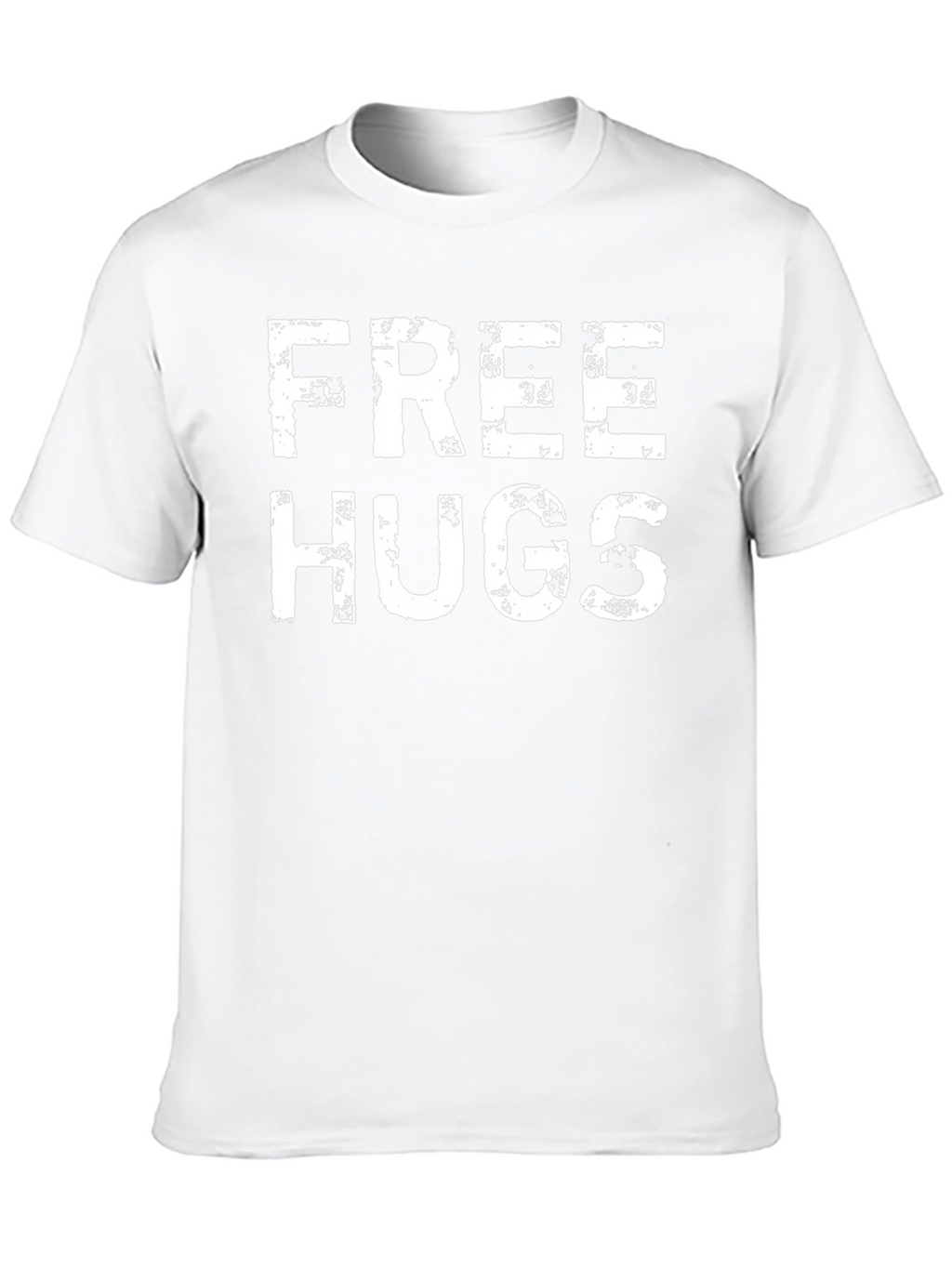 Free Hugs Graphic Tee - Distressed Print