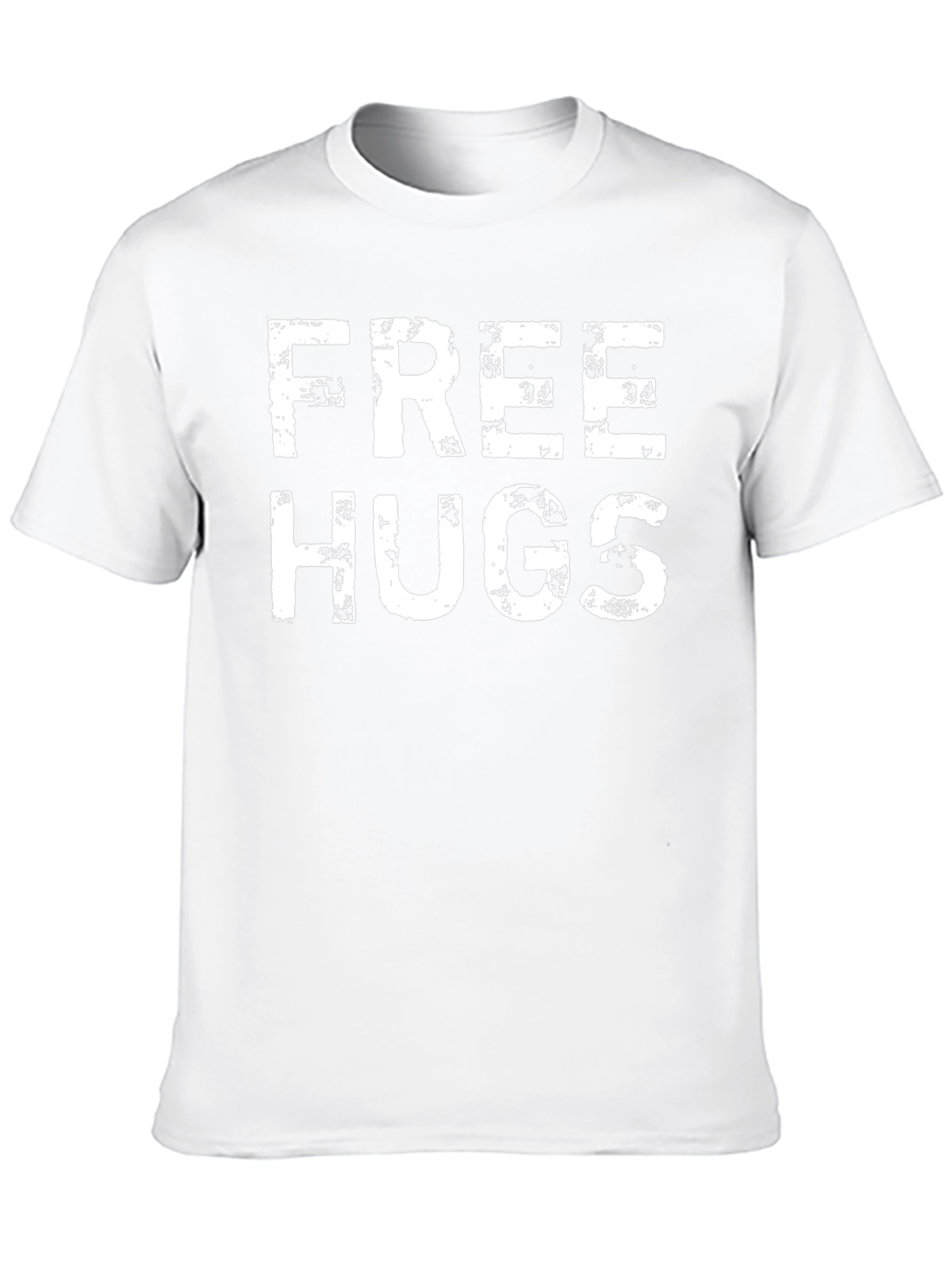 Free Hugs Graphic Tee - Distressed Print