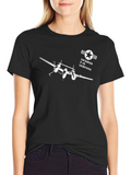 Lockheed P-38 Lightning Black Graphic T-Shirt