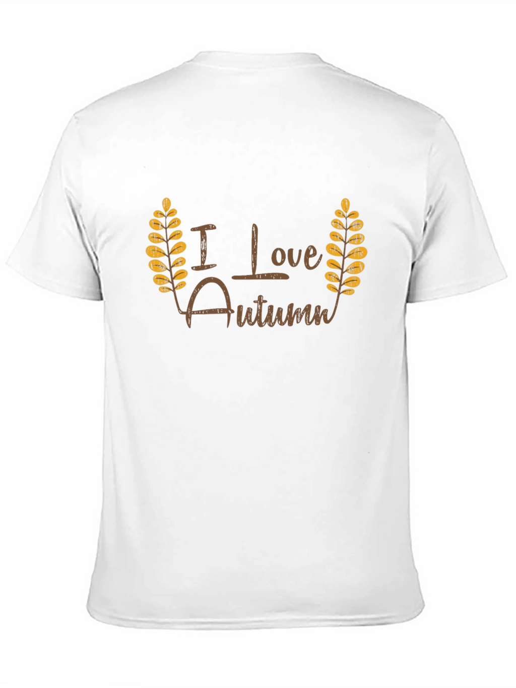 I Love Autumn Black T-Shirt