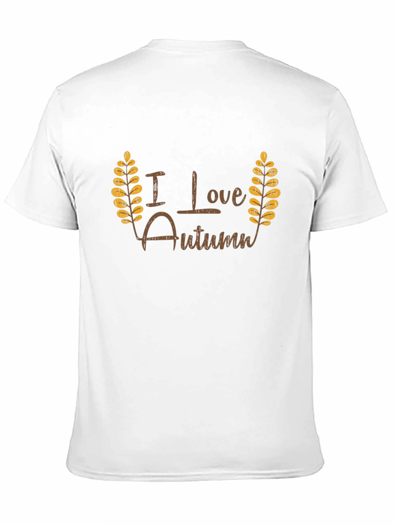 I Love Autumn Black T-Shirt