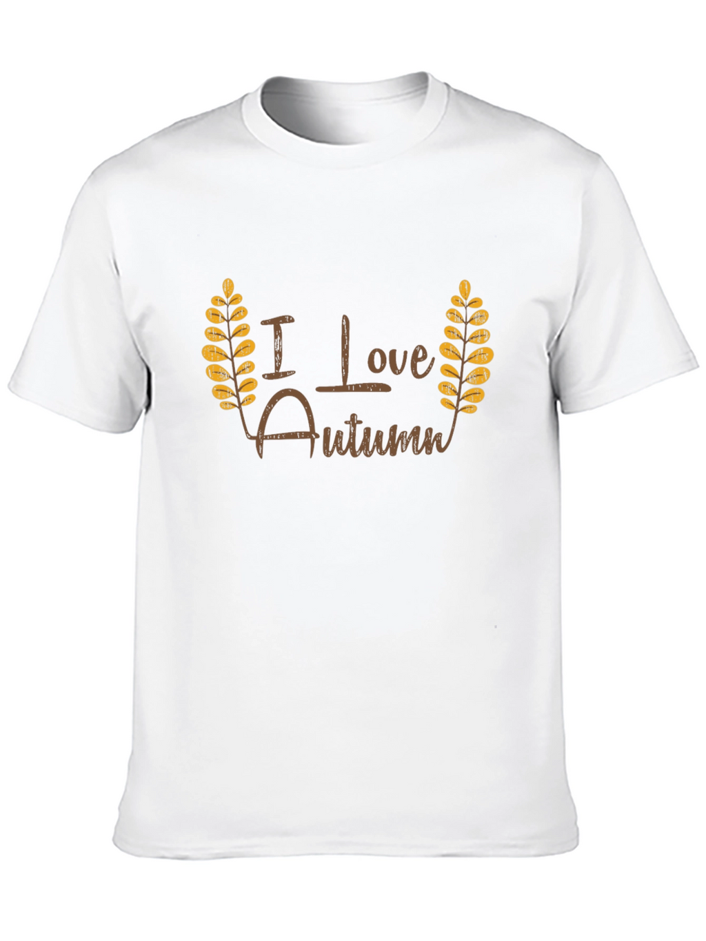 I Love Autumn Black T-Shirt