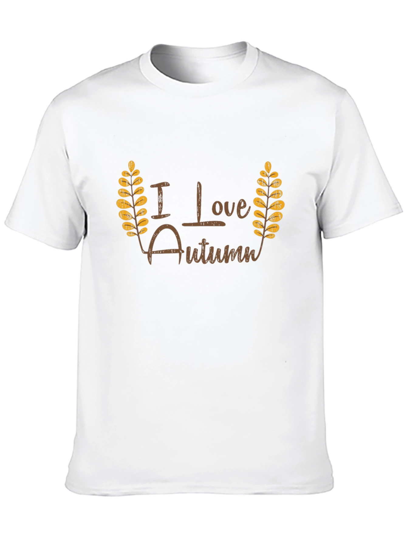 I Love Autumn Black T-Shirt