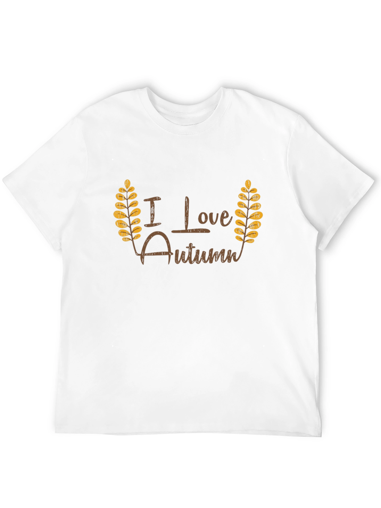I Love Autumn Black T-Shirt