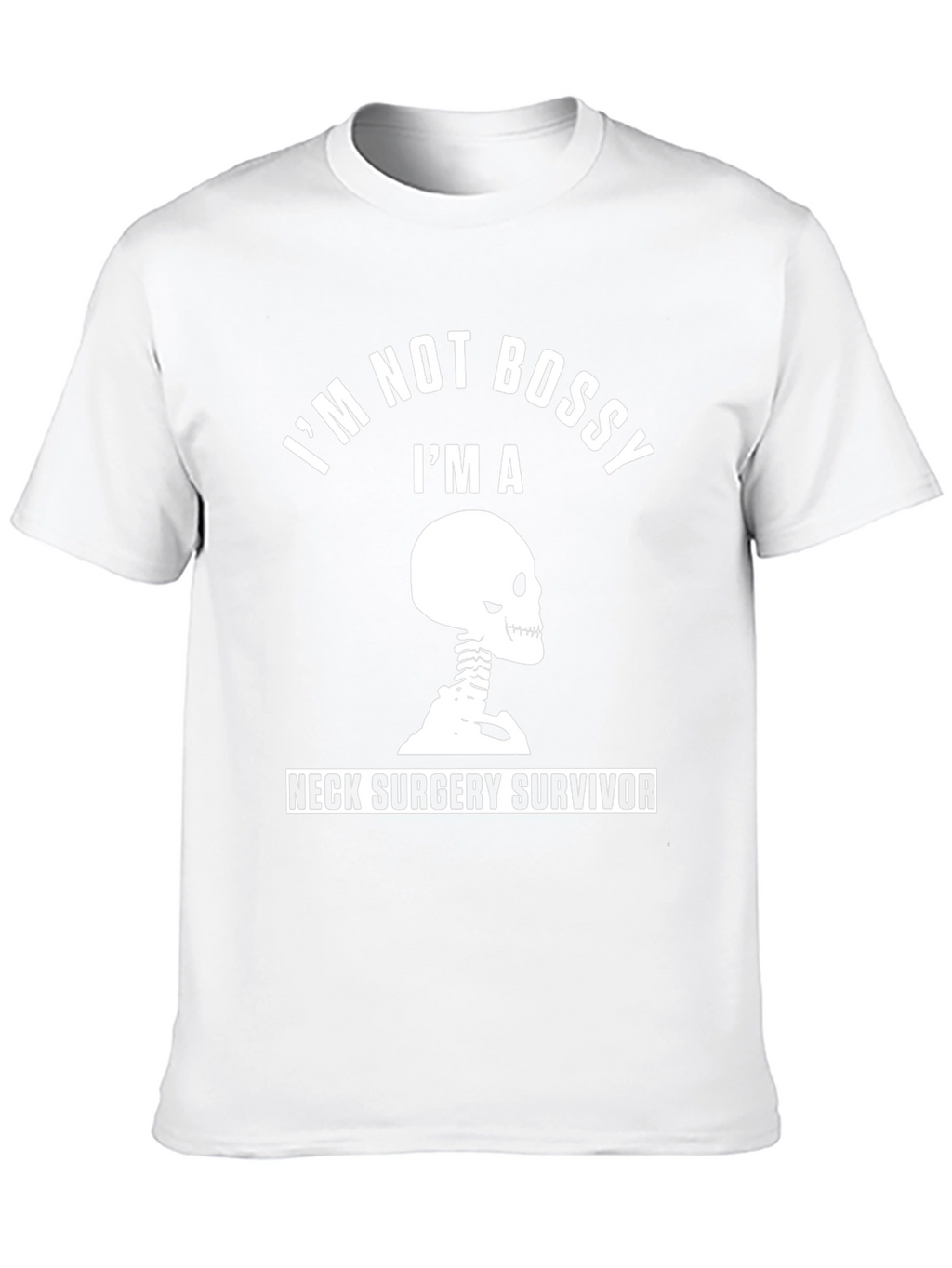 Neck Surgery Survivor Skeleton Graphic T-Shirt
