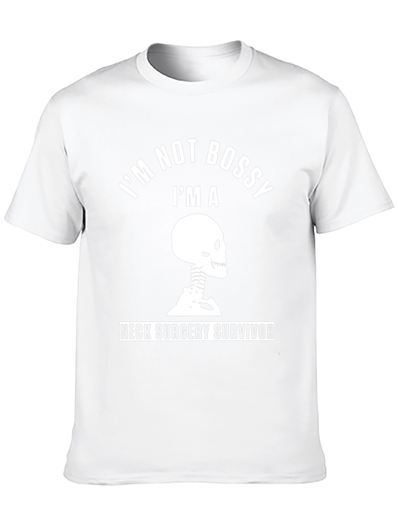 Neck Surgery Survivor Skeleton Graphic T-Shirt