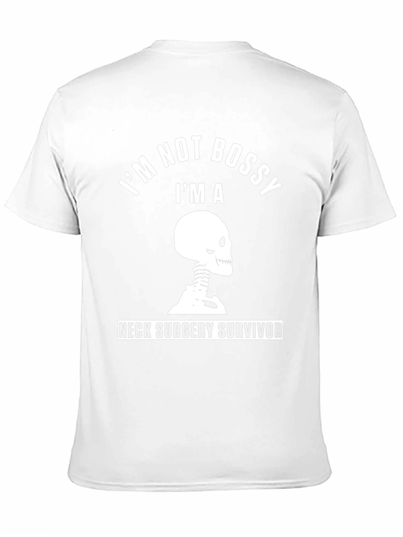 Neck Surgery Survivor Skeleton Graphic T-Shirt