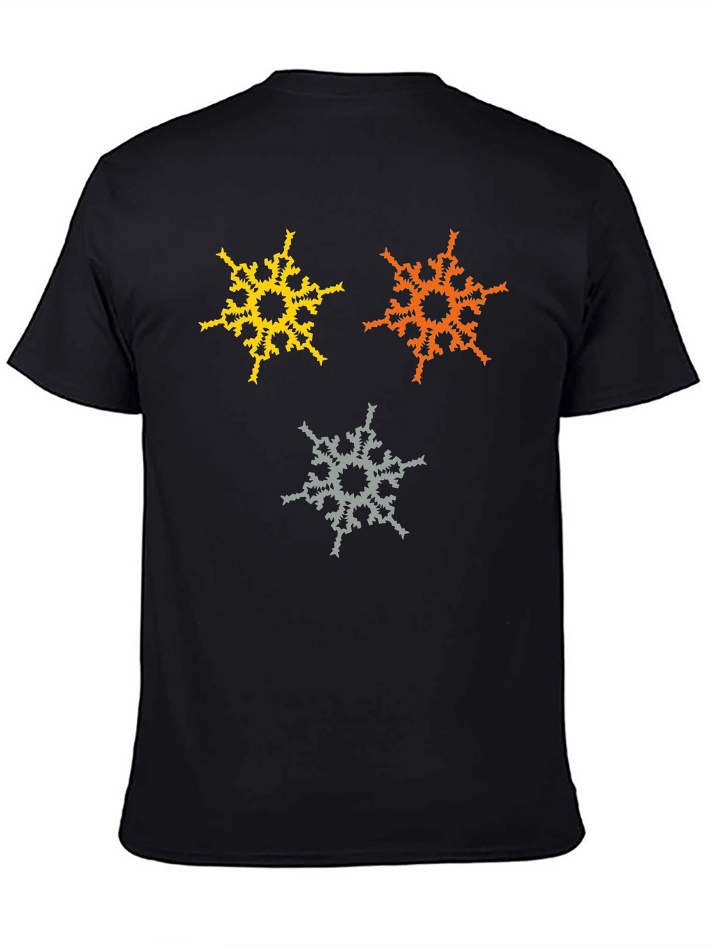 Abstract Snowflake Graphic T-Shirt