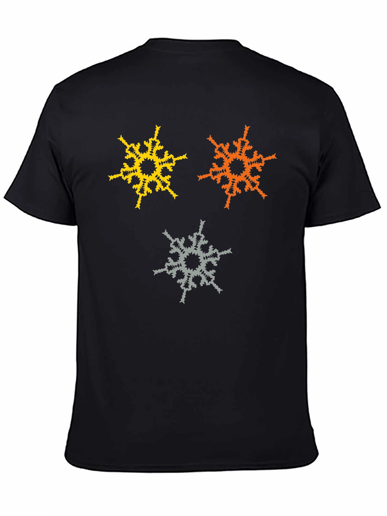 Abstract Snowflake Graphic T-Shirt