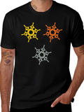 Abstract Snowflake Graphic T-Shirt