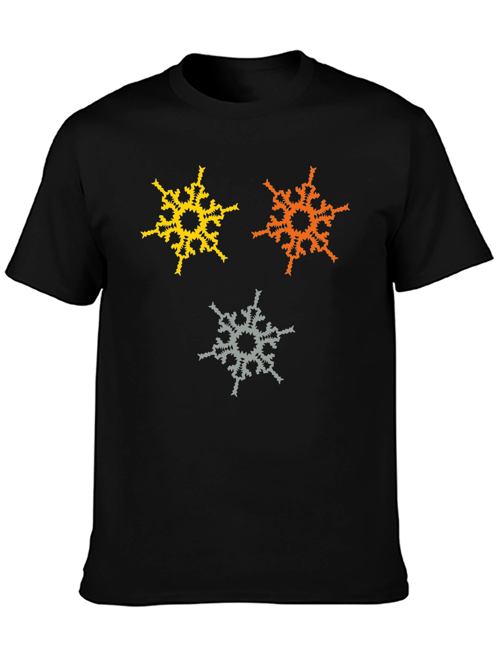Abstract Snowflake Graphic T-Shirt