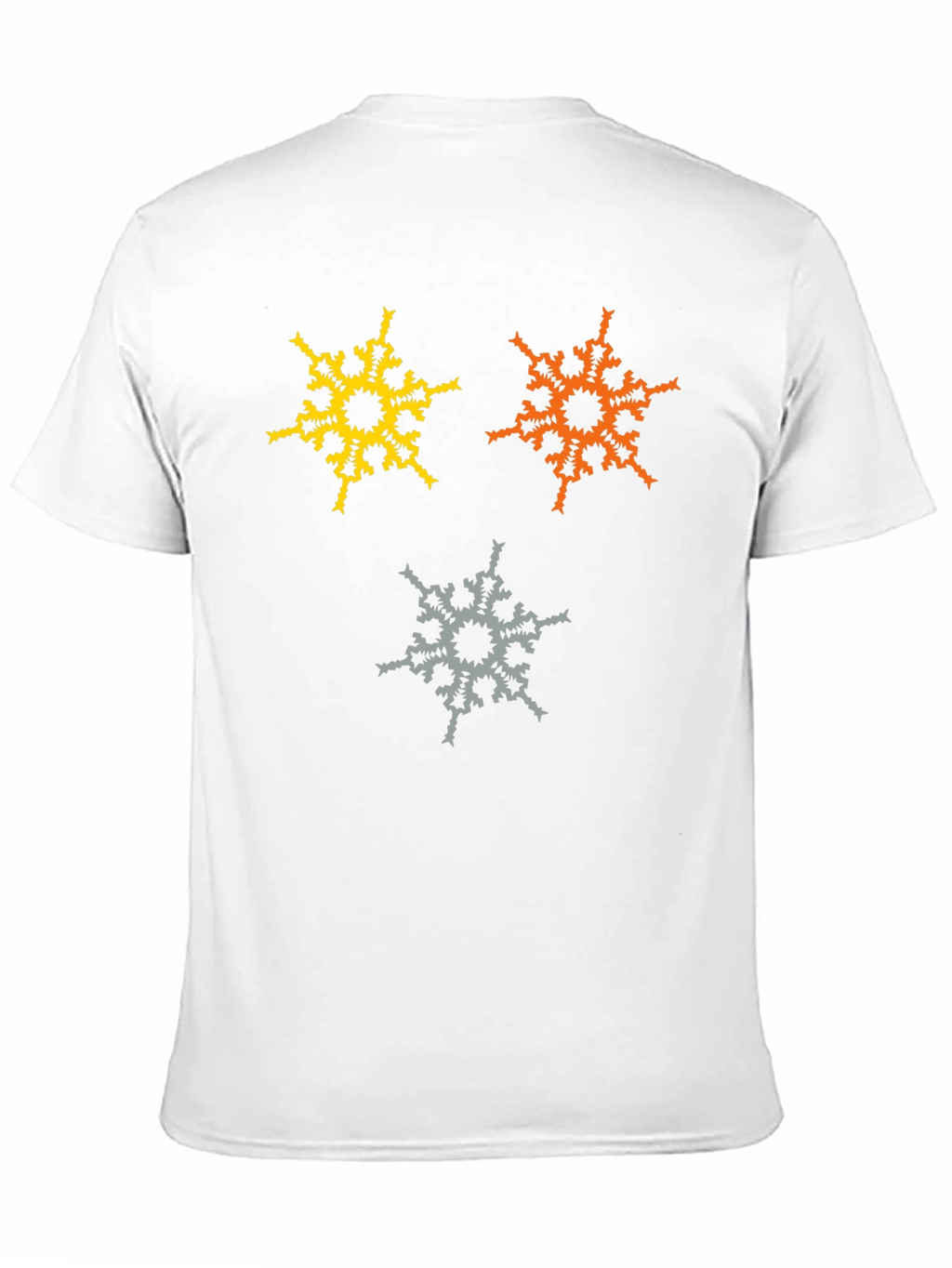 Abstract Snowflake Graphic T-Shirt