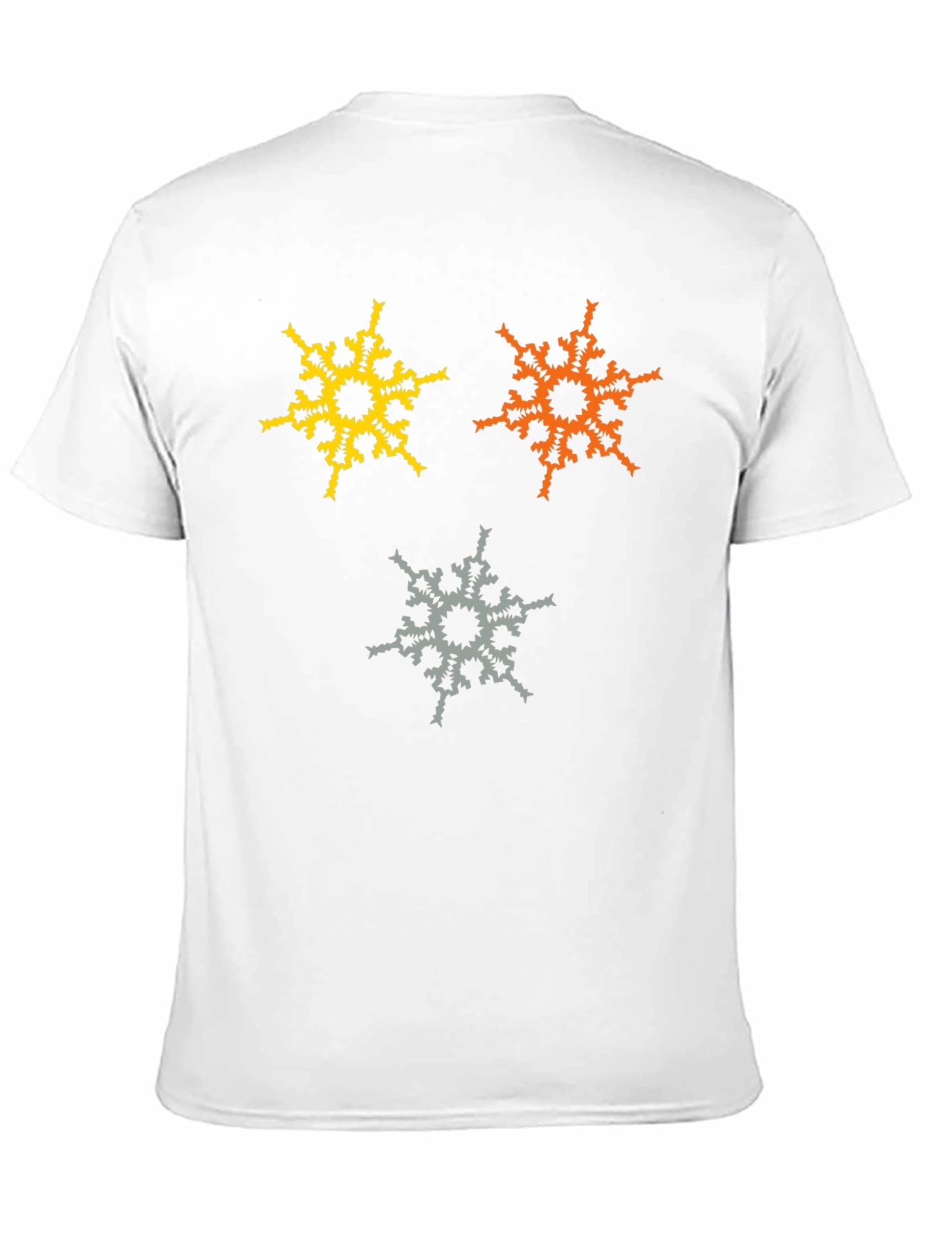 Abstract Snowflake Graphic T-Shirt