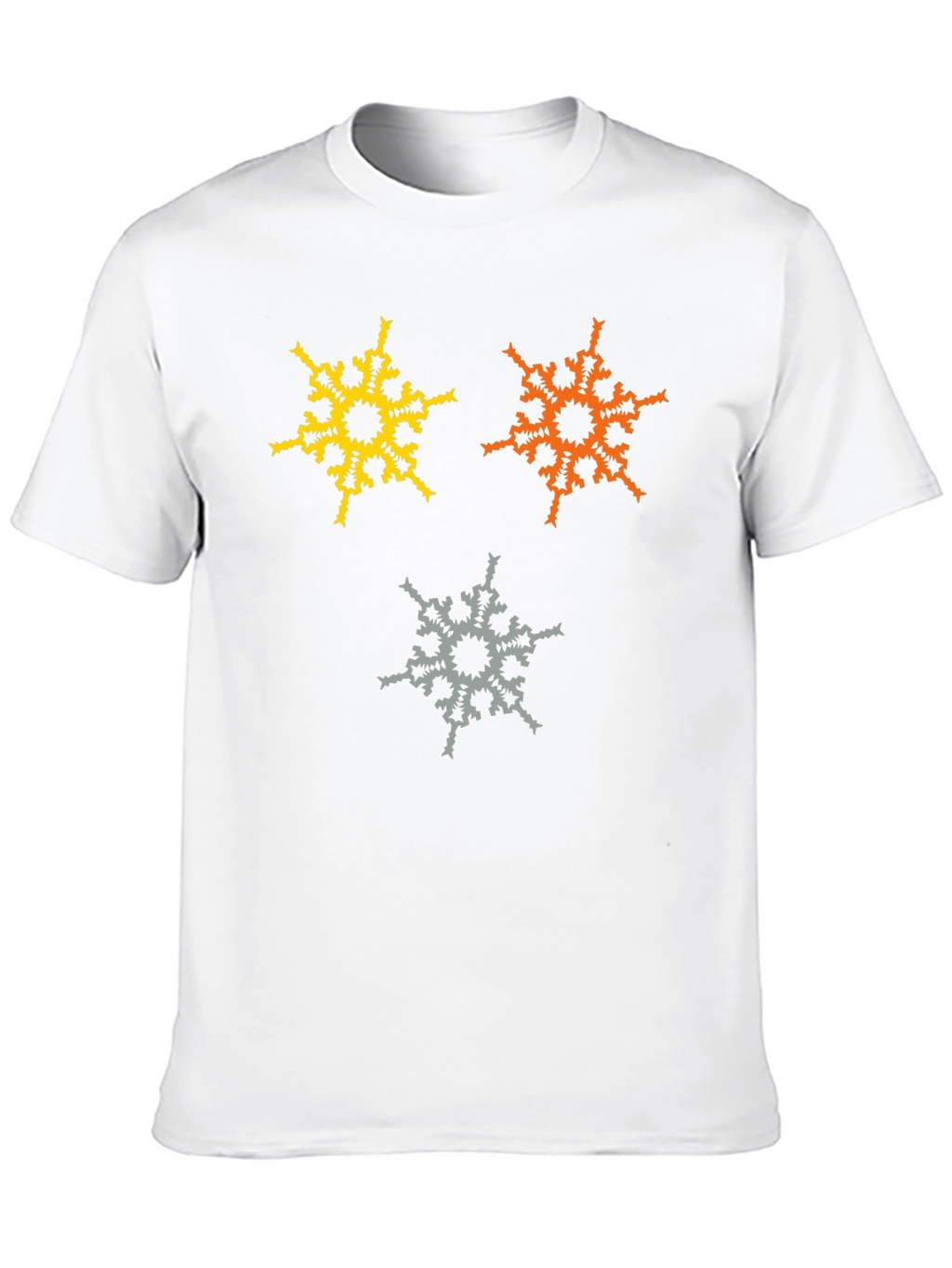 Abstract Snowflake Graphic T-Shirt