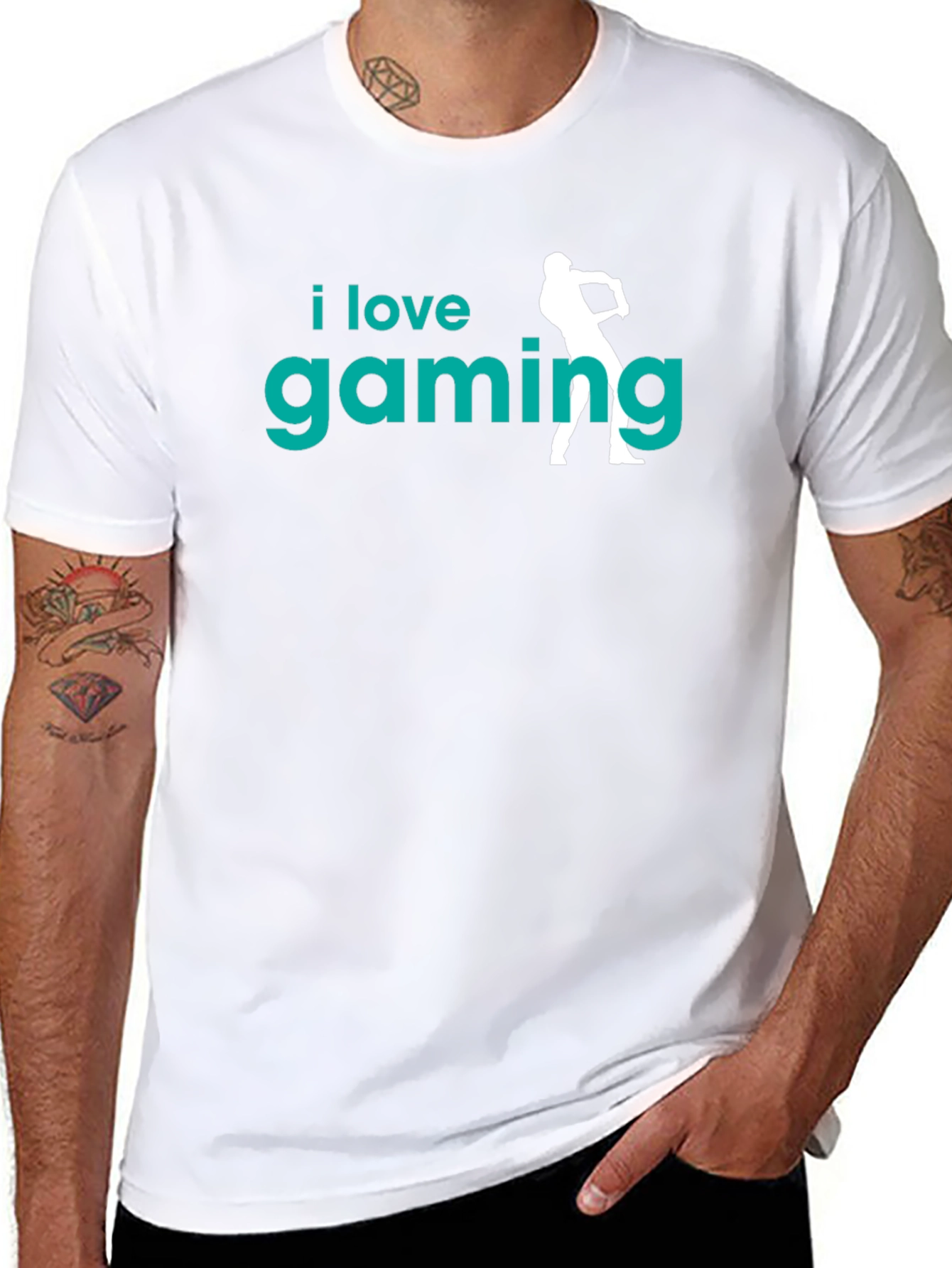 I Love Gaming Black T-Shirt
