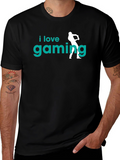 I Love Gaming Black T-Shirt