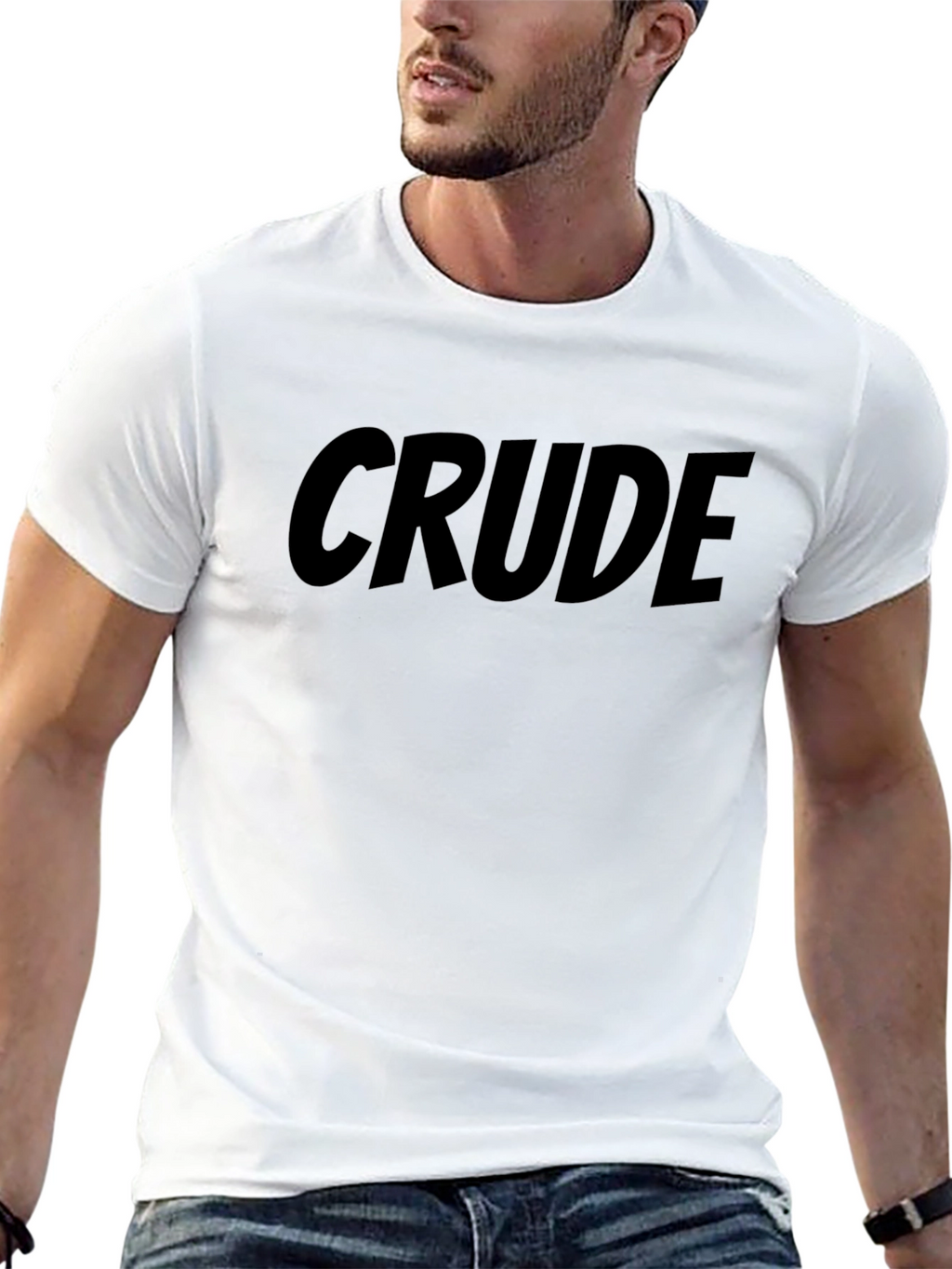 Crude Graphic Tee - Mens Black T-Shirt